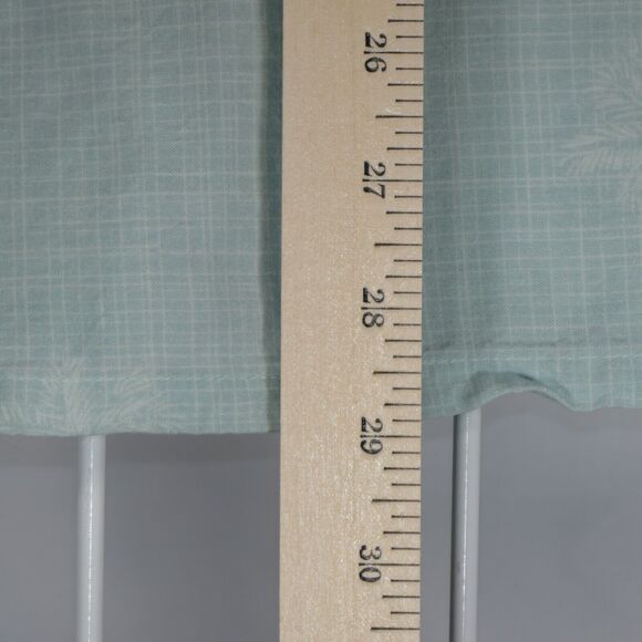 Batik Bay Button Up Shirt Short Sleeve Mens XL Green Palm Trees Tiki Lightweight - Picture 8 of 9